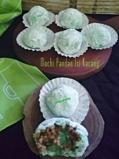 Foto resep Mochi Pandan isi kacang