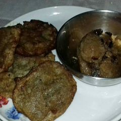 Jaggery malpua A picture of Jaggery malpua.