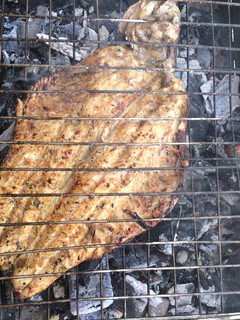 عکسی از دستور ماهی کباب نهار روز جمعه 😋