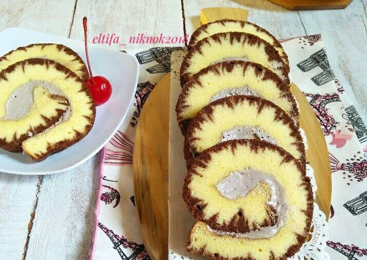 Hurricane chocolate swiss roll cake #kamismanis
