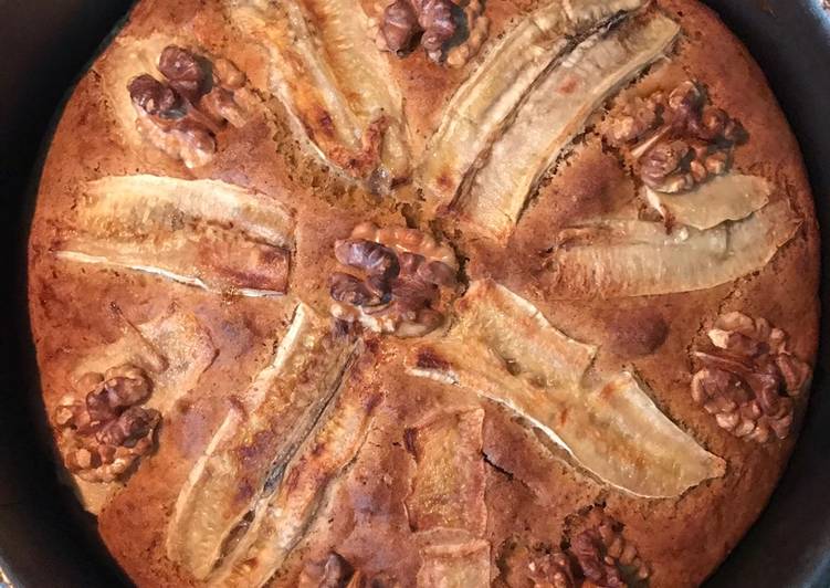 Step-by-Step Guide to Prepare Super Quick Homemade Banana Walnut Whole Wheat Cake