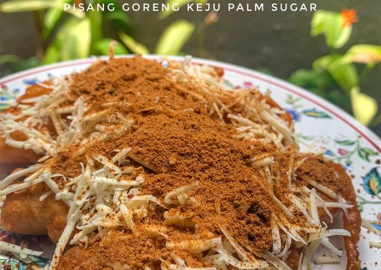 Pisang goreng keju palm sugar