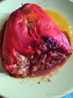 Una foto de Pimientos rellenos