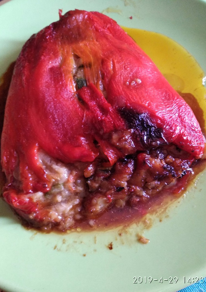 Una foto de Pimientos rellenos