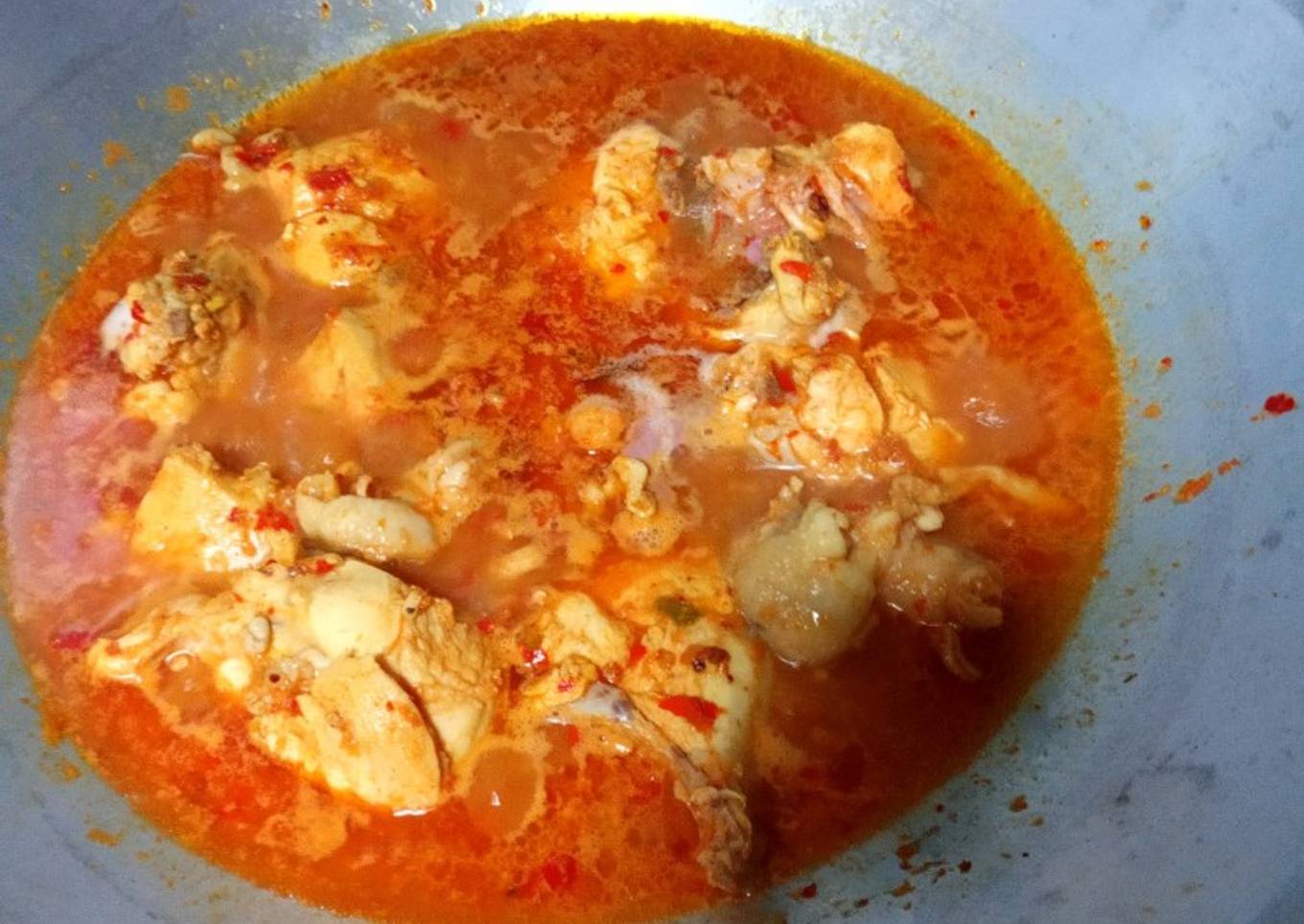 Ayam rica-rica simpel (tanpa kemangi)
