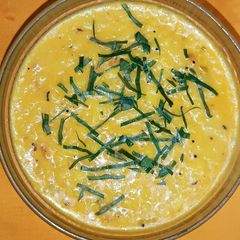 A picture of Rice in buttermilk with tadka.