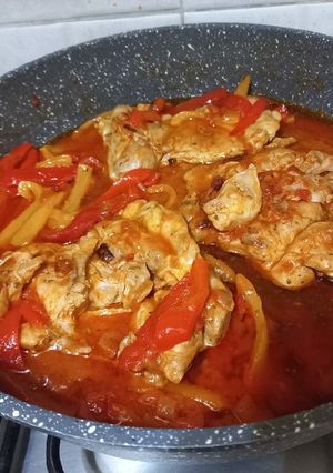 Foto di Pollo ai peperoni