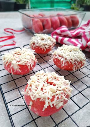 Foto resep Donat Red Velvet Keju