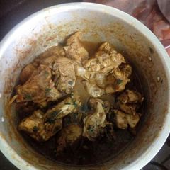 A picture of Jeera chicken.