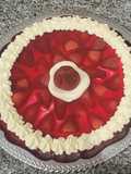 Tarta de frutillas y crema 🍓
