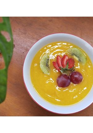 Foto resep Fruit soup kuah mangga