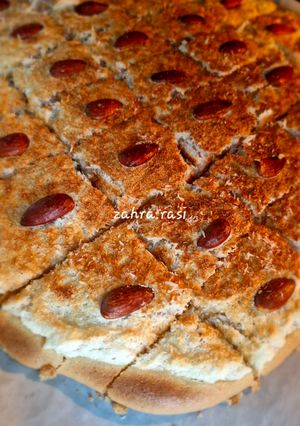 عکسی از دستور کیک با رویه نارگیلی