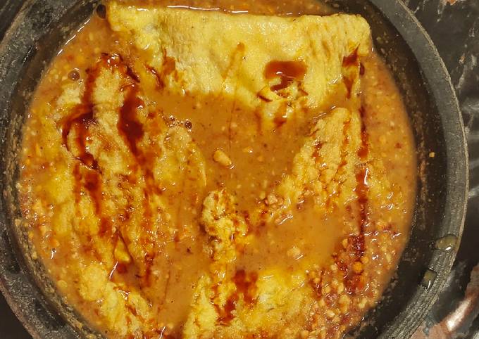 Cara Membuat 38. Telur dadar sambal kacang Murah