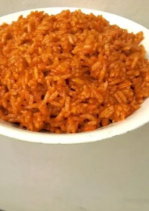 A picture of Cheap jellof rice.