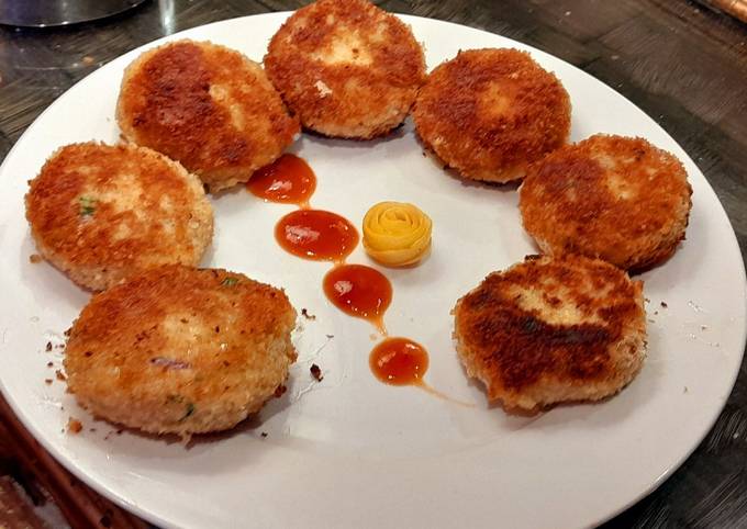 🐔Leftover (Rice) chicken cutlets🐔 Recipe