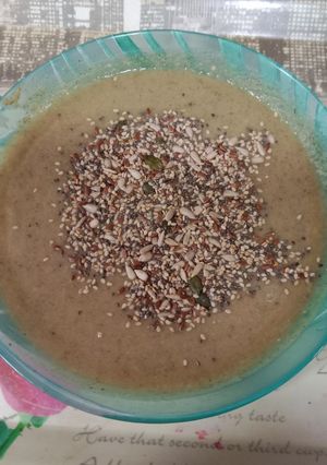 Una foto de Puré de champiñones