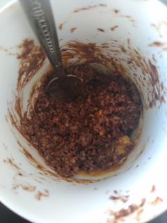 Una foto de Porridge vegano de avena y cacao