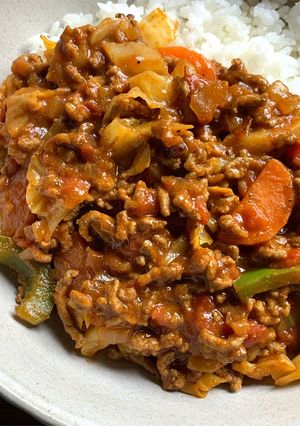 A picture of Easy Mince & Vegetable Curry.