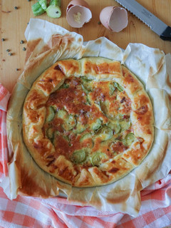 Foto di Torta salata con zucchine e pancetta • senza glutine ❤️