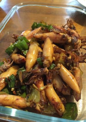 Foto resep Cumi Asin Cabe Hijau