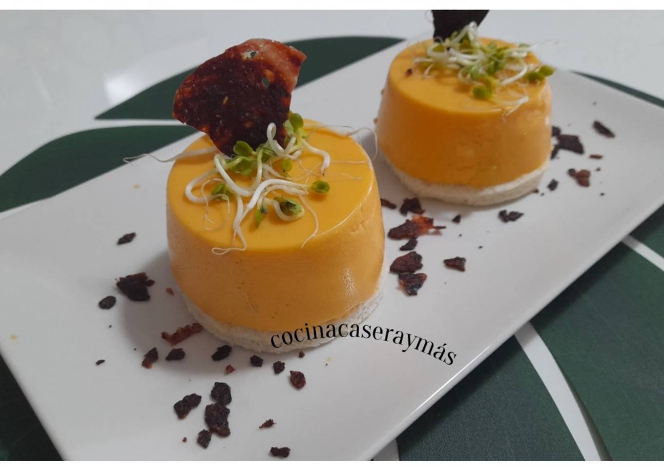 Flan de porra -salmorejo-