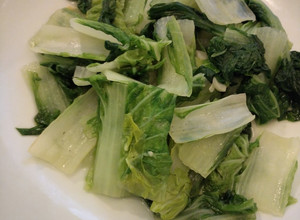 蒜香小白菜（方便素）（快速料理） 的食譜成品照片