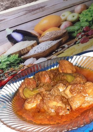 A picture of Chicken Achar Gosht🍗.