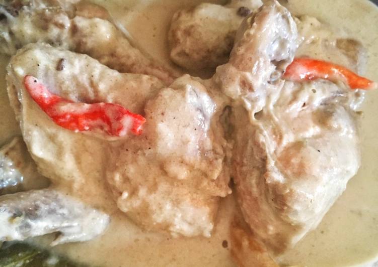 Resep Opor ayam putih yang Menggugah Selera