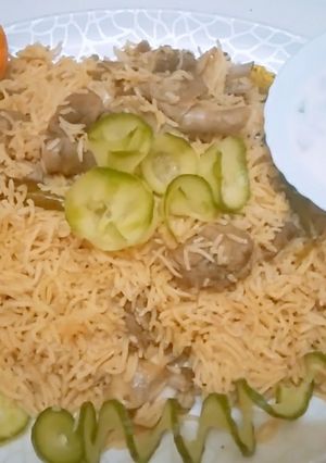 A picture of Mutton yakhni pulao.