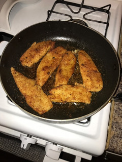 Una foto de Filete de pescado empanizado a la mostaza