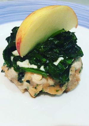 Una foto de Hamburguesa de salmón