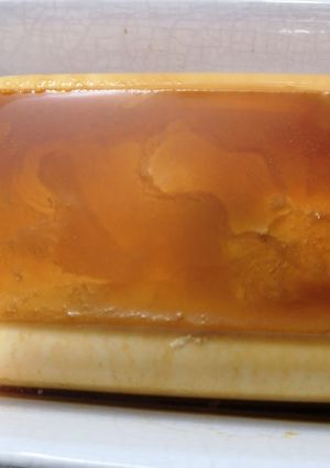 Una foto de 100. Flan de queso sin horno y sin huevo