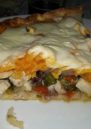 Una foto de Tarta de pollo y calabaza 🍗🎃 ♡
