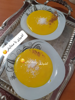 عکسی از دستور فرنی زعفرانی