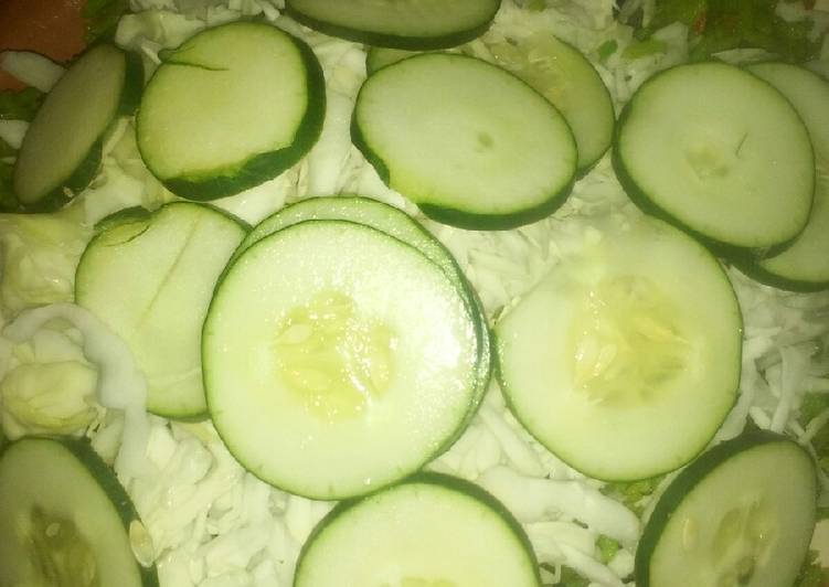 Steps to Make Super Quick Homemade Cucumber salad