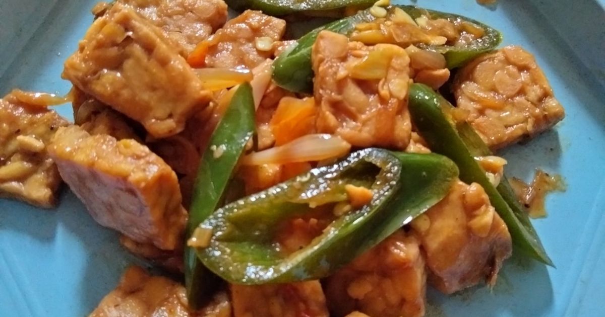 Oseng Tempe Kecap Cabe Hijau