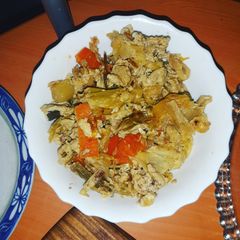 A picture of Fried- Steamed Veggies with Soy Sauce and Sunflower Seeds- 2.0.