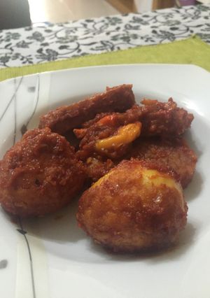 Foto resep Telor dan tempe bumbu bali