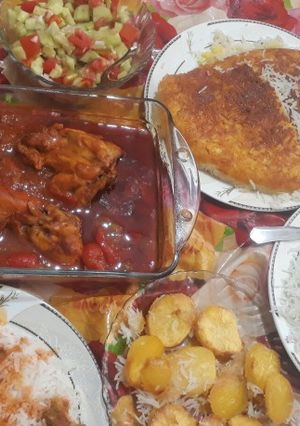 عکسی از دستور پلو مرغ ربی اصیل ایرانی