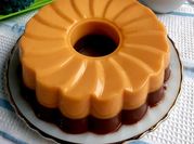 Gambar puding coklat susu kental manis