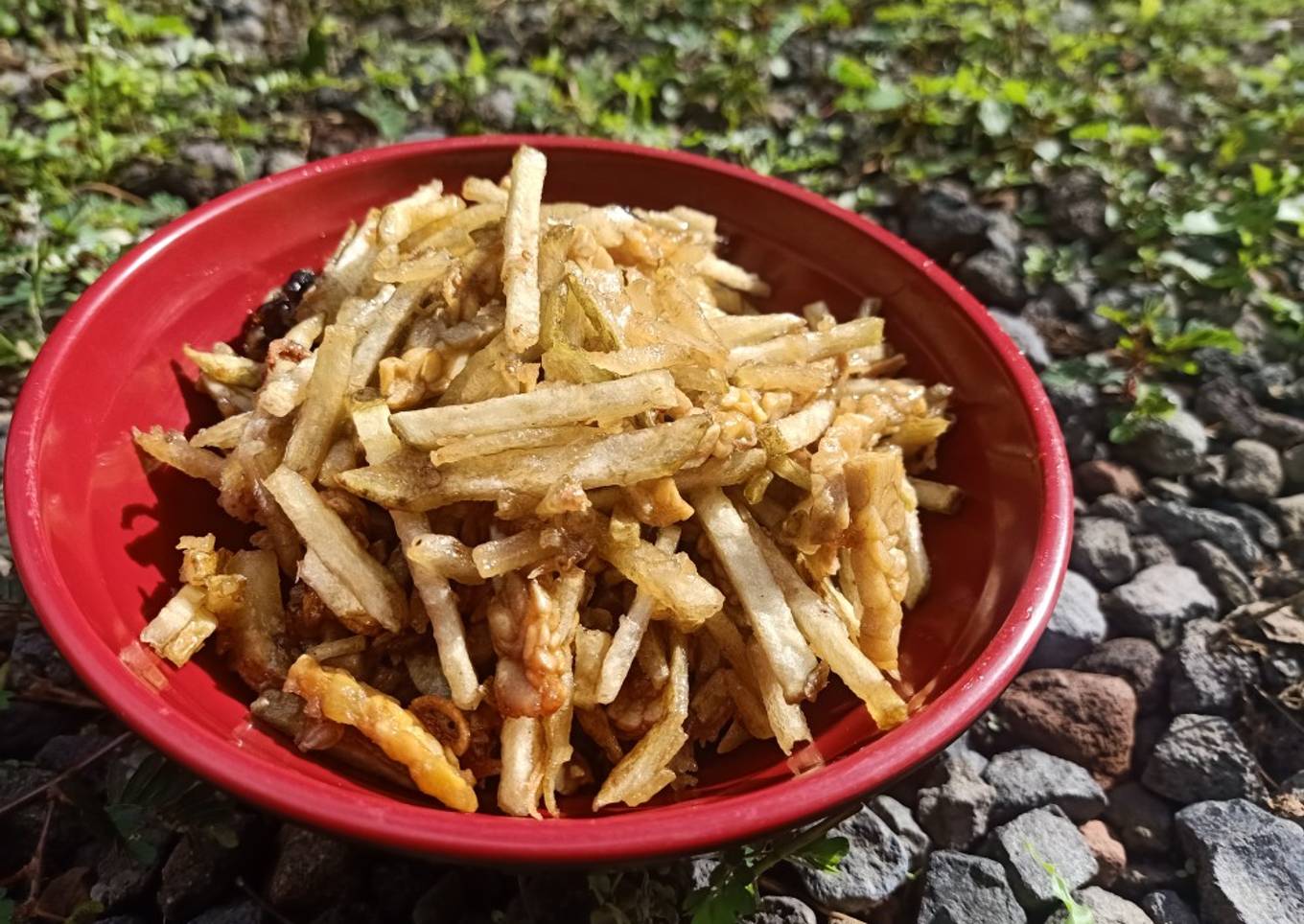 Tempe Kentang Pedas Manis