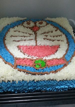 Foto resep Cake Ultah Doraemon
