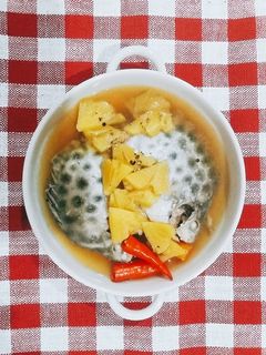 Hình của món Cá nâu kho thơm.