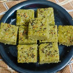 A picture of Mung bean dhokla.