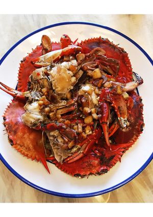 Hình của món Cua rang me 🦀.