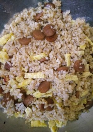 Foto resep Nasi Goreng Sosis Telur