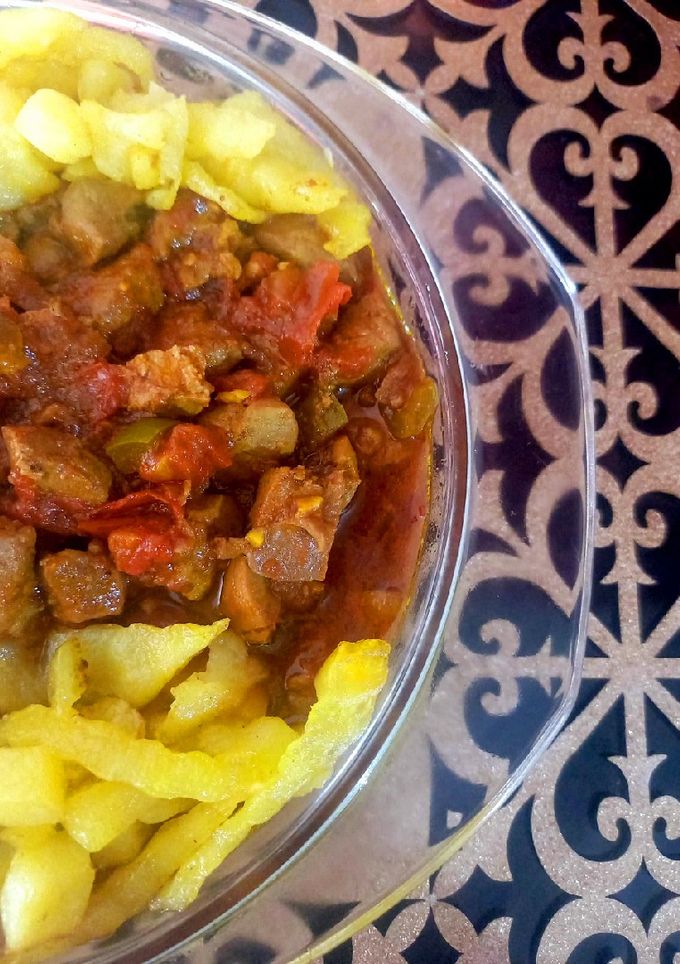 عکسی از دستور واویشکای دل و قلوه و جگر گوسفندی