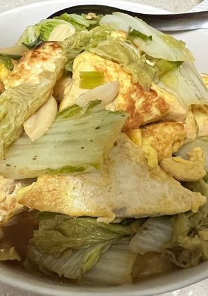豆腐蛋白菜滷 的食譜成品照片