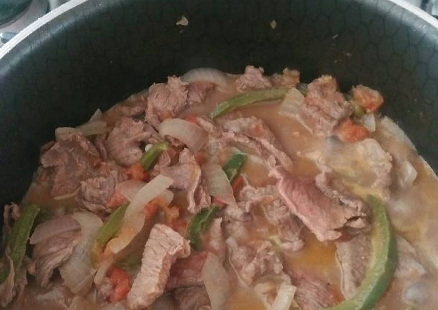 Bistec a la mexicana Receta de Cinahy- Cookpad