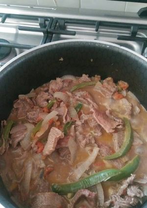Una foto de Bistec a la mexicana